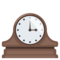 Mantelpiece Clock emoji on Emojione